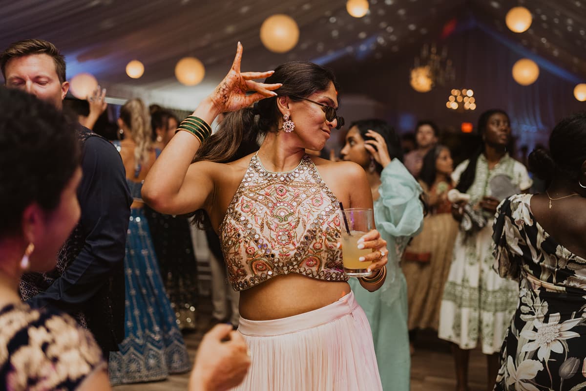 Reception celebration with live entertainment