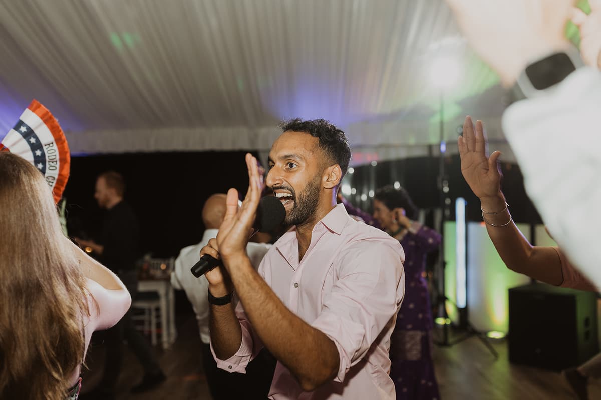 Late night reception party highlights